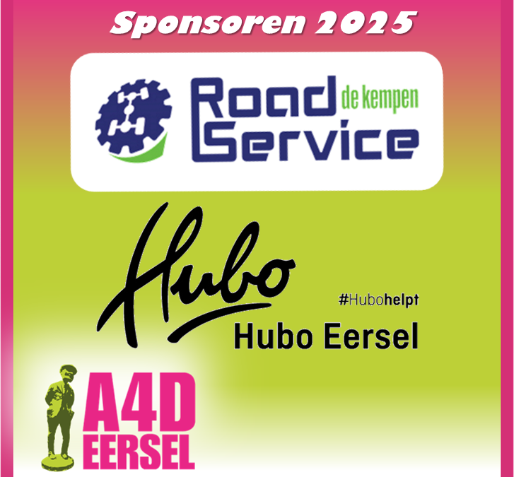 Sponsoren 2025 – Roadservice de Kempen en Hubo Eersel