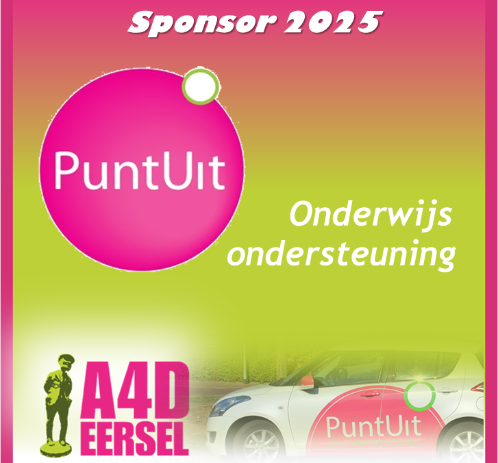 Sponsor 2025 – Punt Uit onderwijsondersteuning